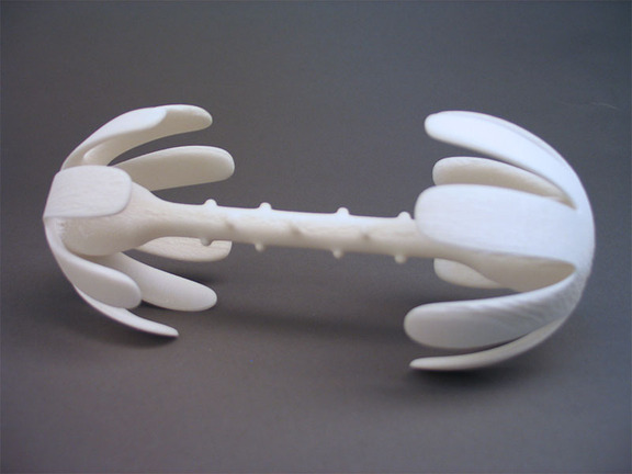 Fra prosjektet Holotypus. Objekter 3D-printet i plast.