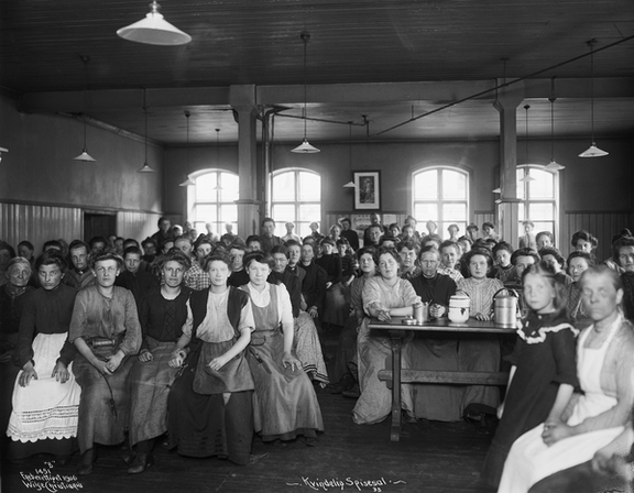 Kvinnenes spisesal. Foto: Anders Beer Wilse 1906/Oslo museum