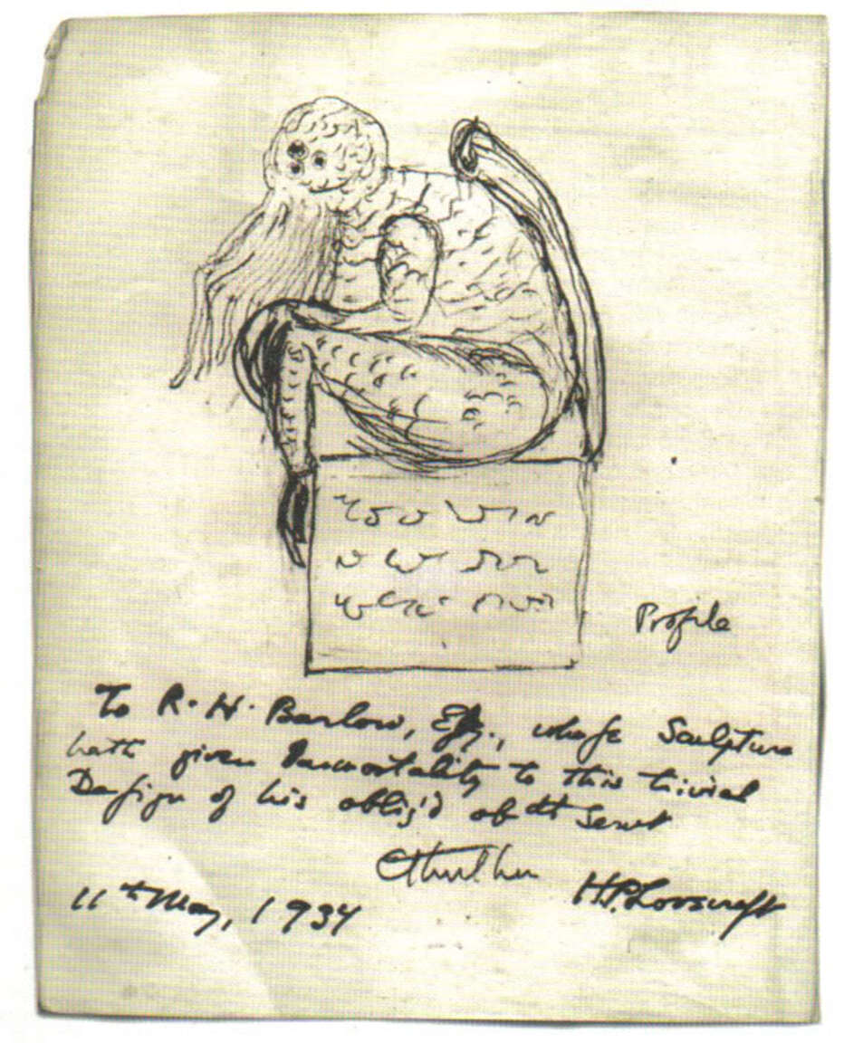 Image: Cthulhu by HP Lovecraft. Research interest of David Sweeney