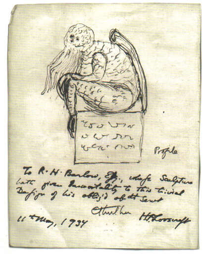 Image: Cthulhu by HP Lovecraft. Research interest of David Sweeney Image: Cthulhu by HP Lovecraft. Research interest of David Sweeney