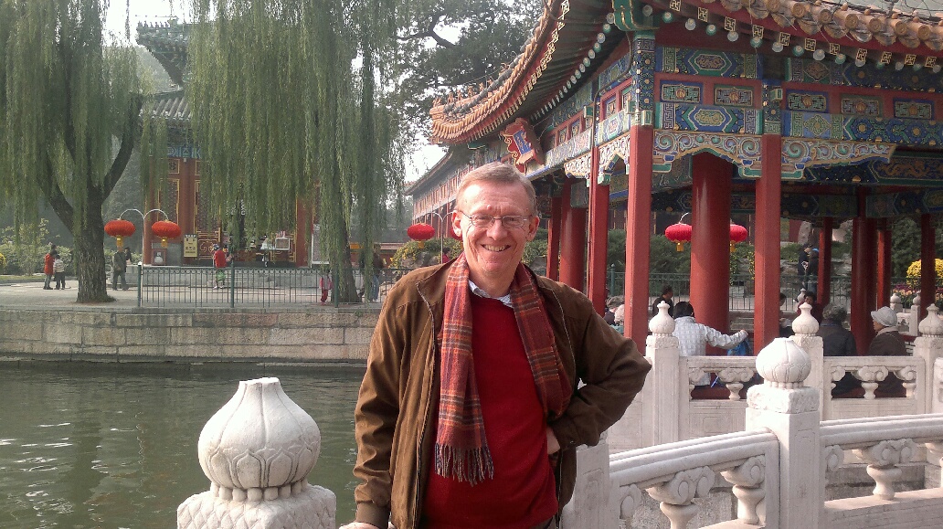 Petersen på en av sine mange turer til Kina. (Foto: privat)