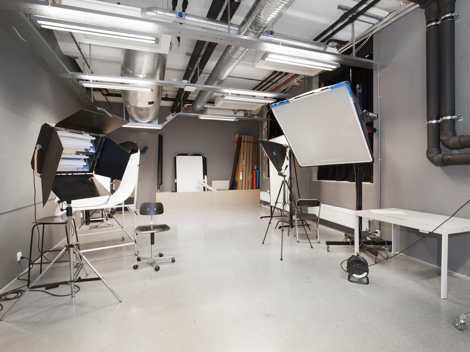 Photography studio. Photo: Øystein Thorvaldsen