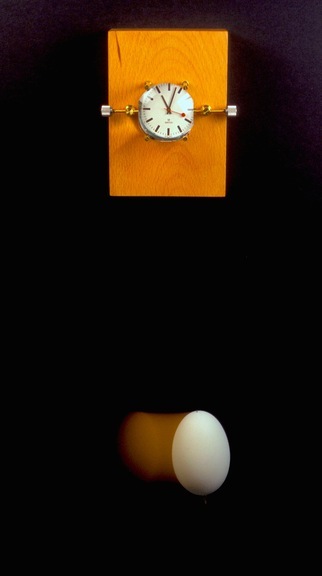 Pendulum clock, beech, egg, 2009