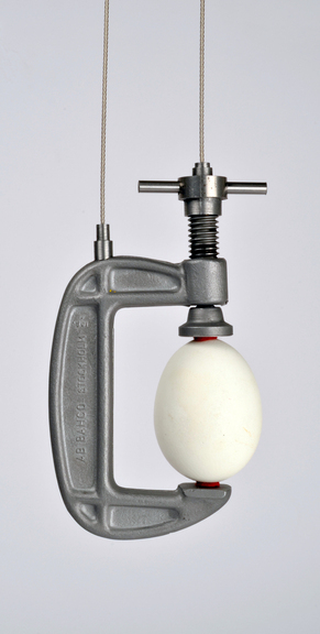 Carrying device for an egg, hanger, pendant, egg, steel, 2014