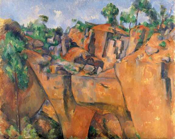 Paul Cézanne’s La carrière de Bibémus, 1895