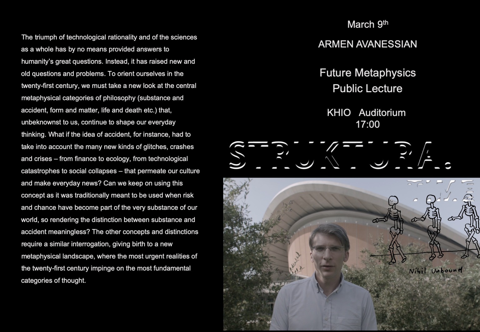 Public lecture: Armen Avanessian - Future Metaphysics