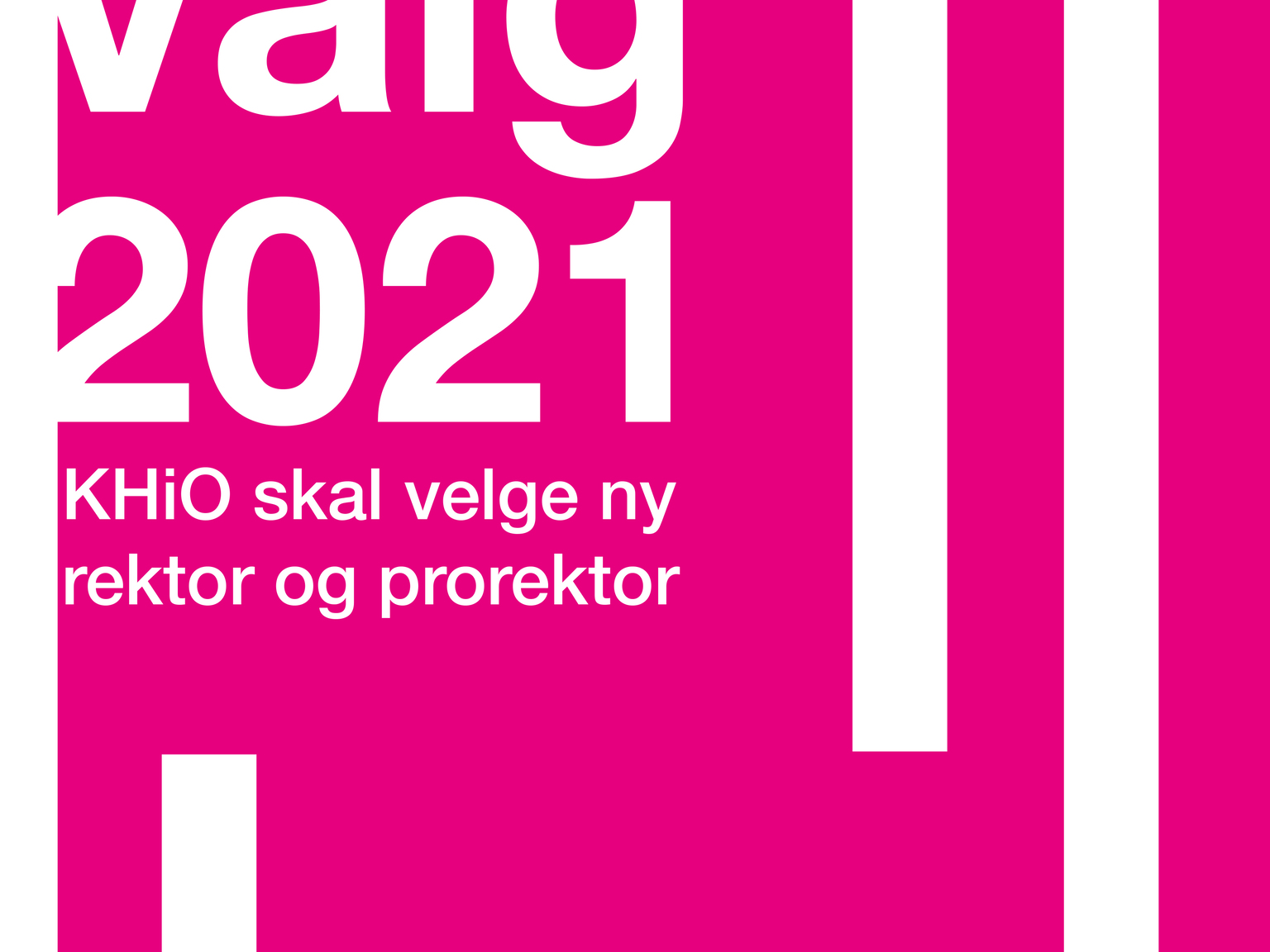 Valg 2021 - Degerman og Haraldsen nytt rektorpar