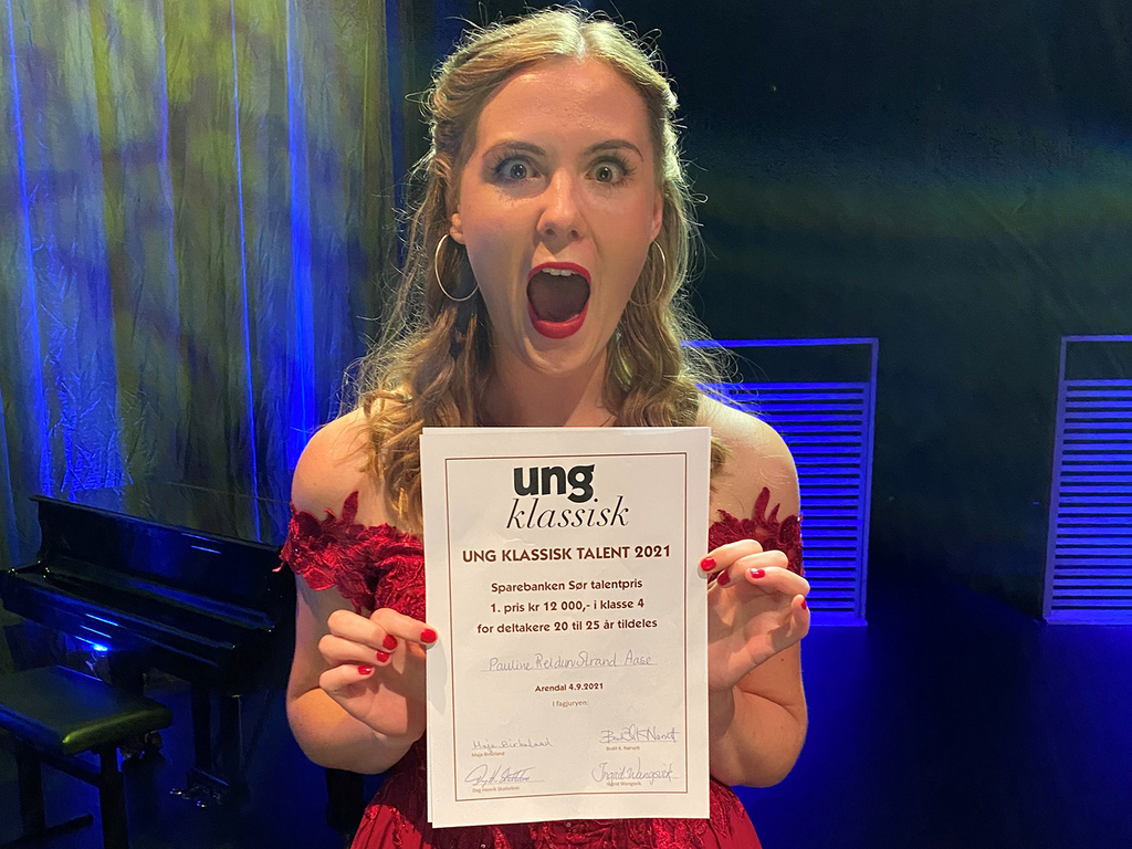Operastudent vant 1. pris i Ung klassisk