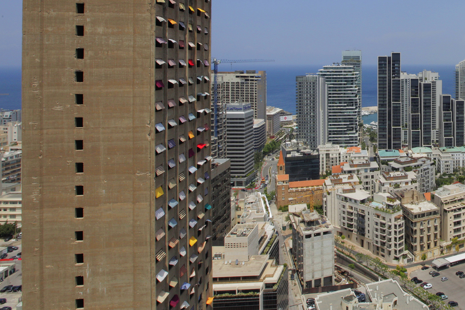 Burj El Hawa - Tower of the wind by Jad El Khoury, Beirut 2018 Photo: Elie Abou Jaoude