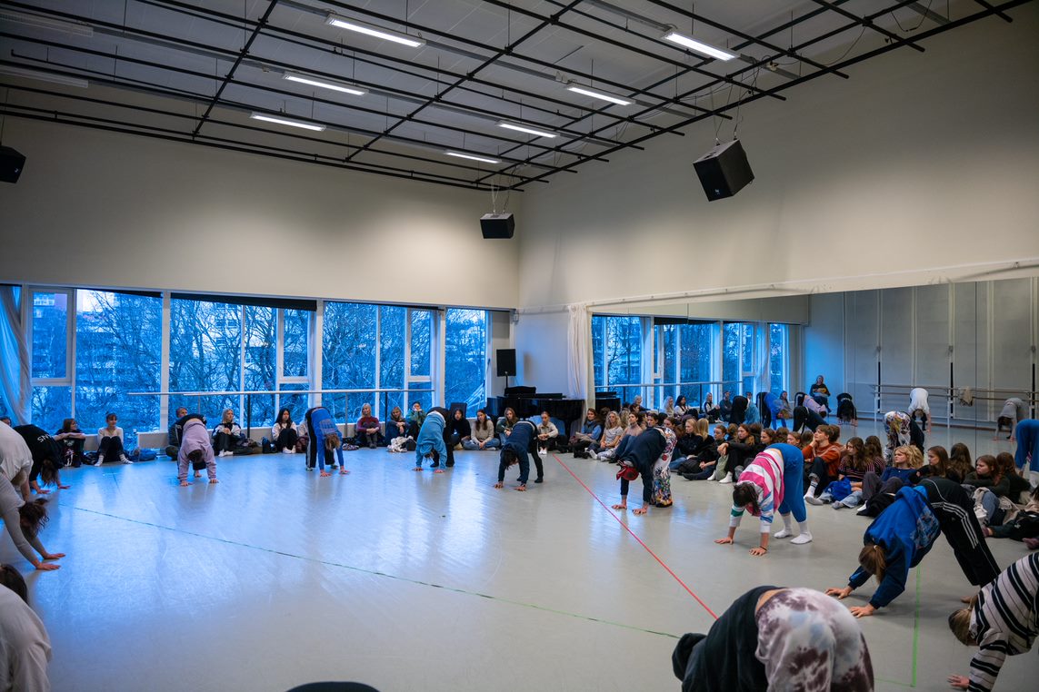 Åpen dag, danseklasse med publikum