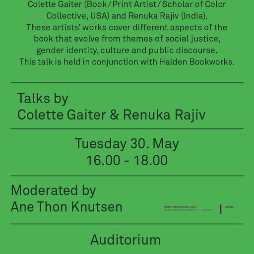 Design talks: Colette Gaiter and Renuka Rajiv