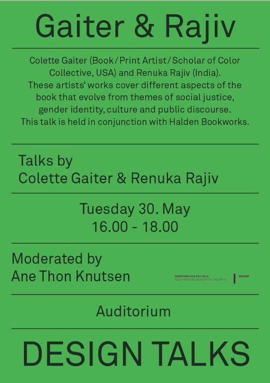 Design talks: Colette Gaiter and Renuka Rajiv