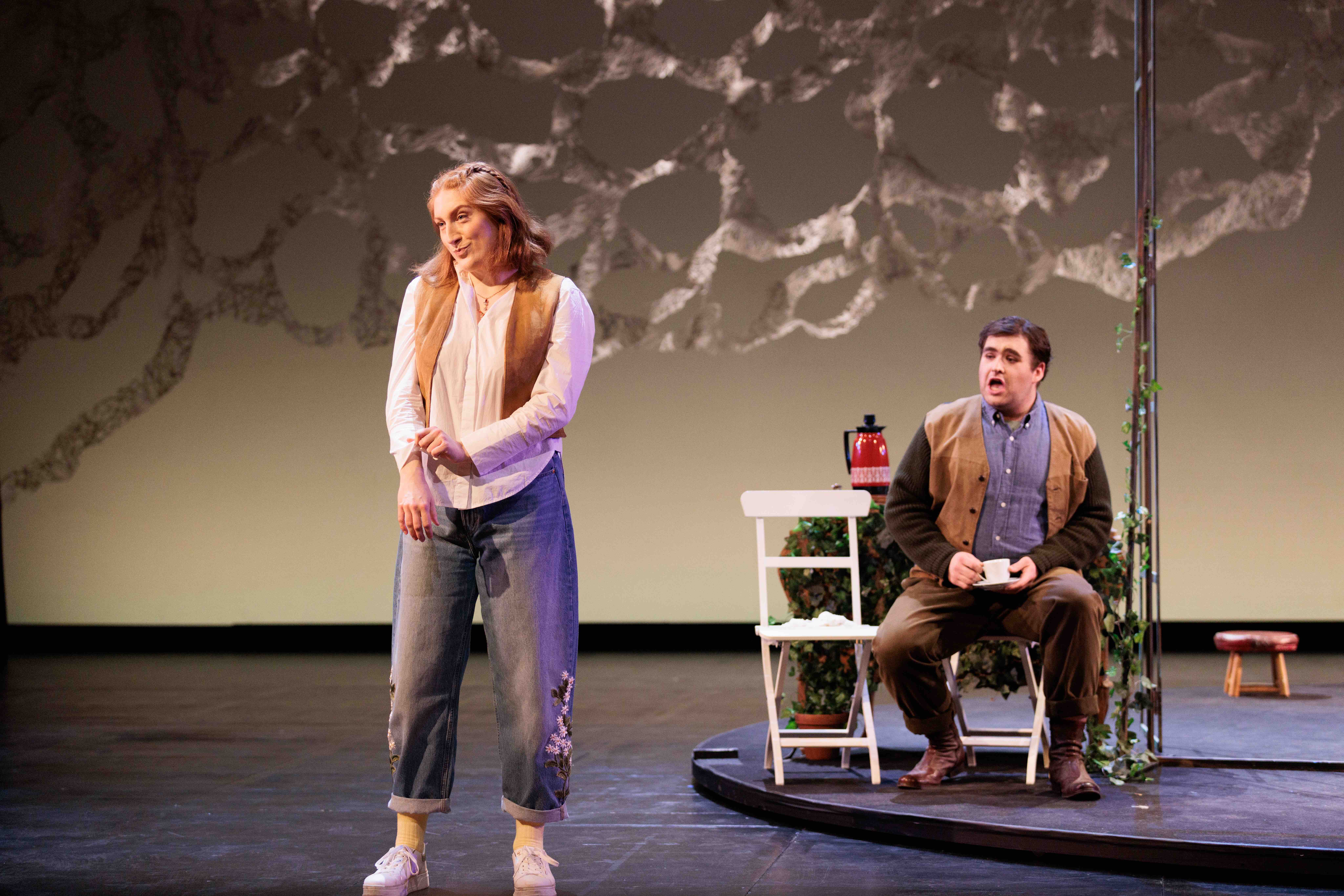Masterproduksjon på Operaen våren 2025, Mathilda Goike i rollen som Olga, Opera: Eugene Onegin av Tchaikovsky. Foto: Erik Maxim Kronda