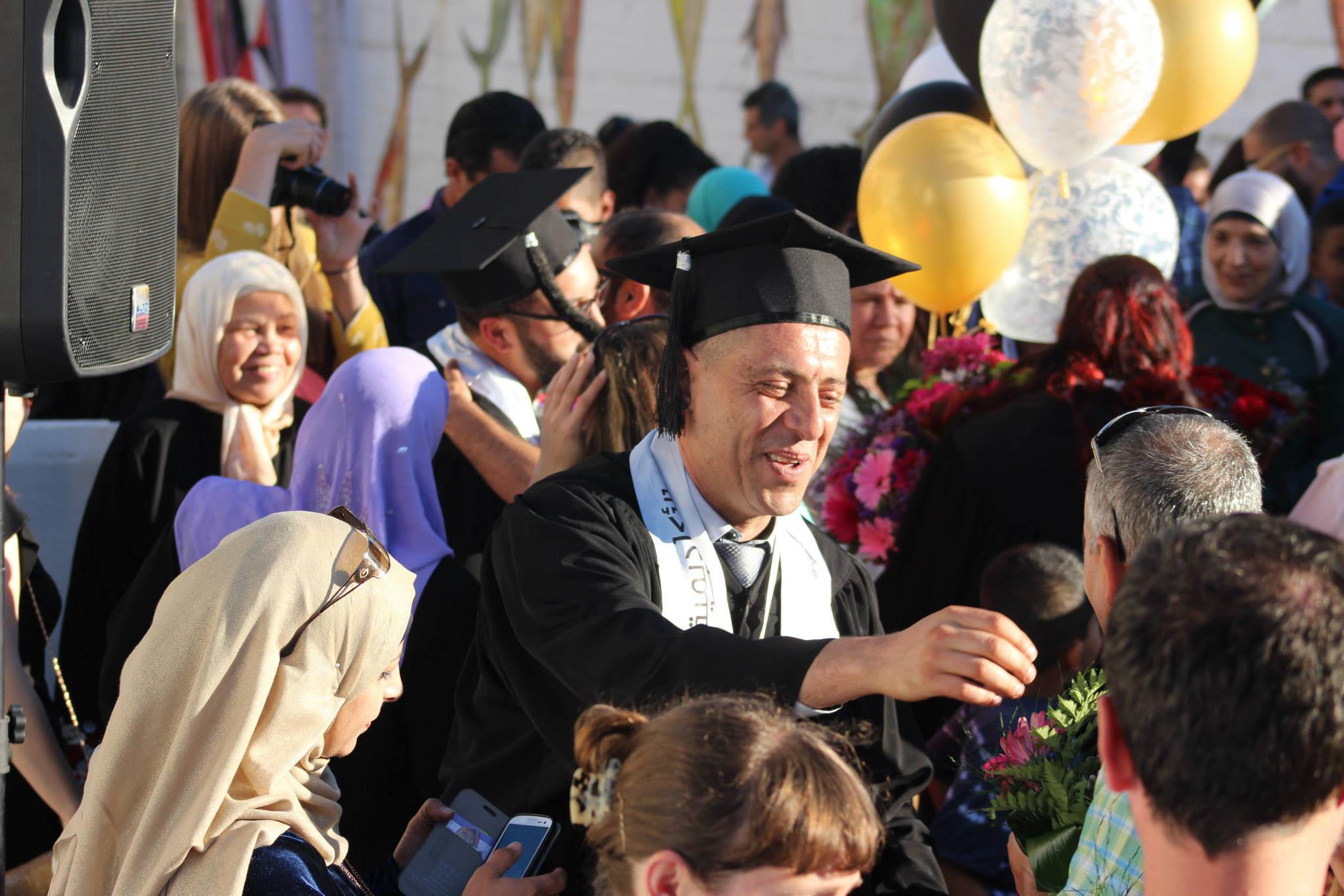 Avgangsseremoni ved International Art Academy - Palestine (IAAP) i Ramallah, 2017.