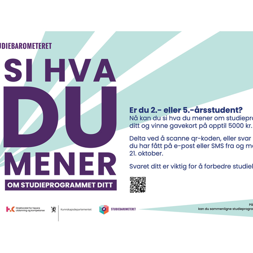 Husk å svare på Studiebarometeret 2025!