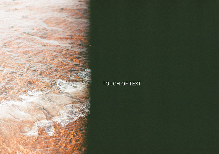 Artistic laboratory: Touch of text