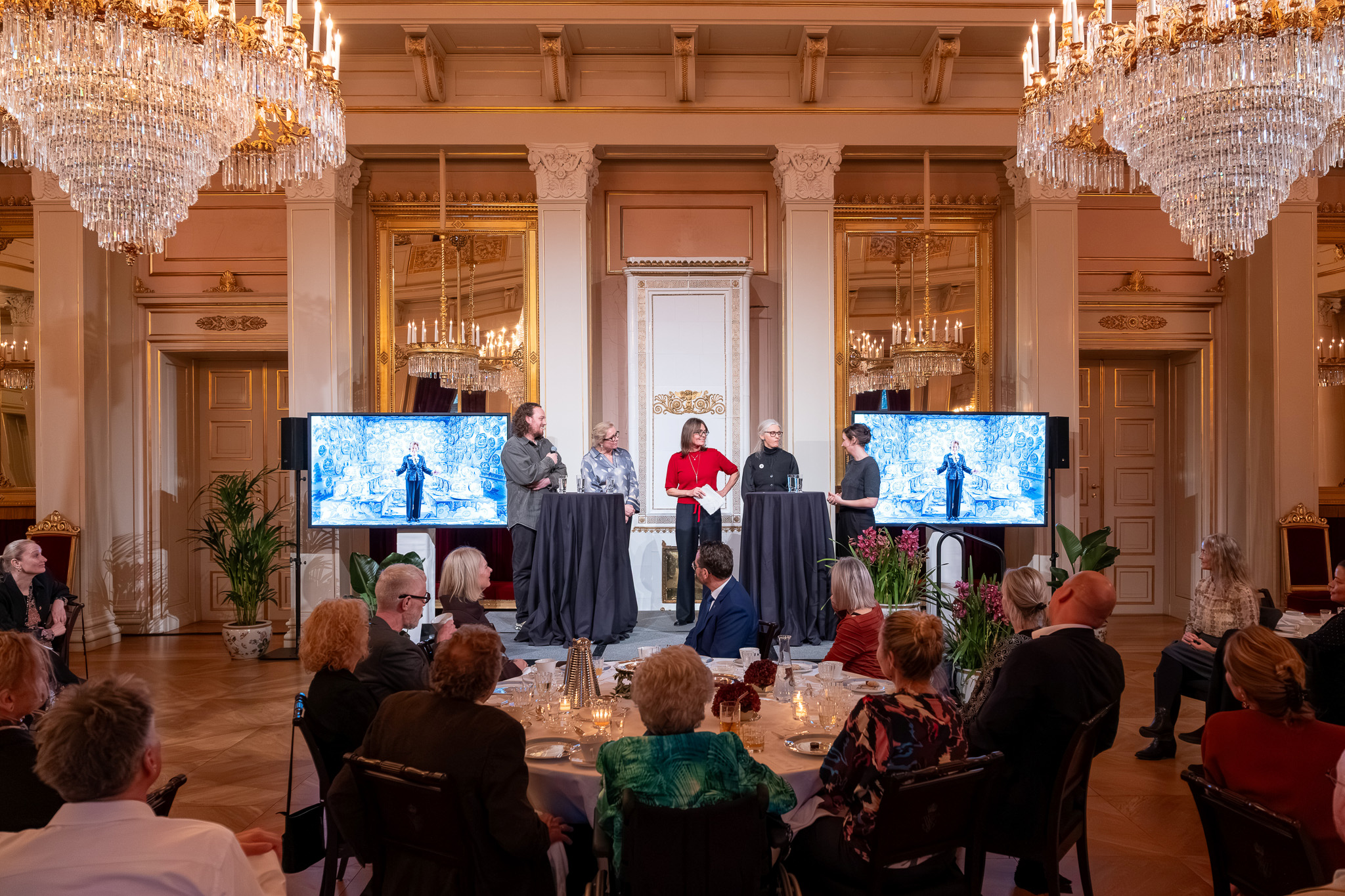 Anders Hald, Gunhild Vatn, Inger Helene Stemshaug og Franziska Myrhaug. Foto: Det Kongelige Hoff Anders Hald, Gunhild Vatn, Inger Helene Stemshaug og Franziska Myrhaug. Foto: Det Kongelige Hoff