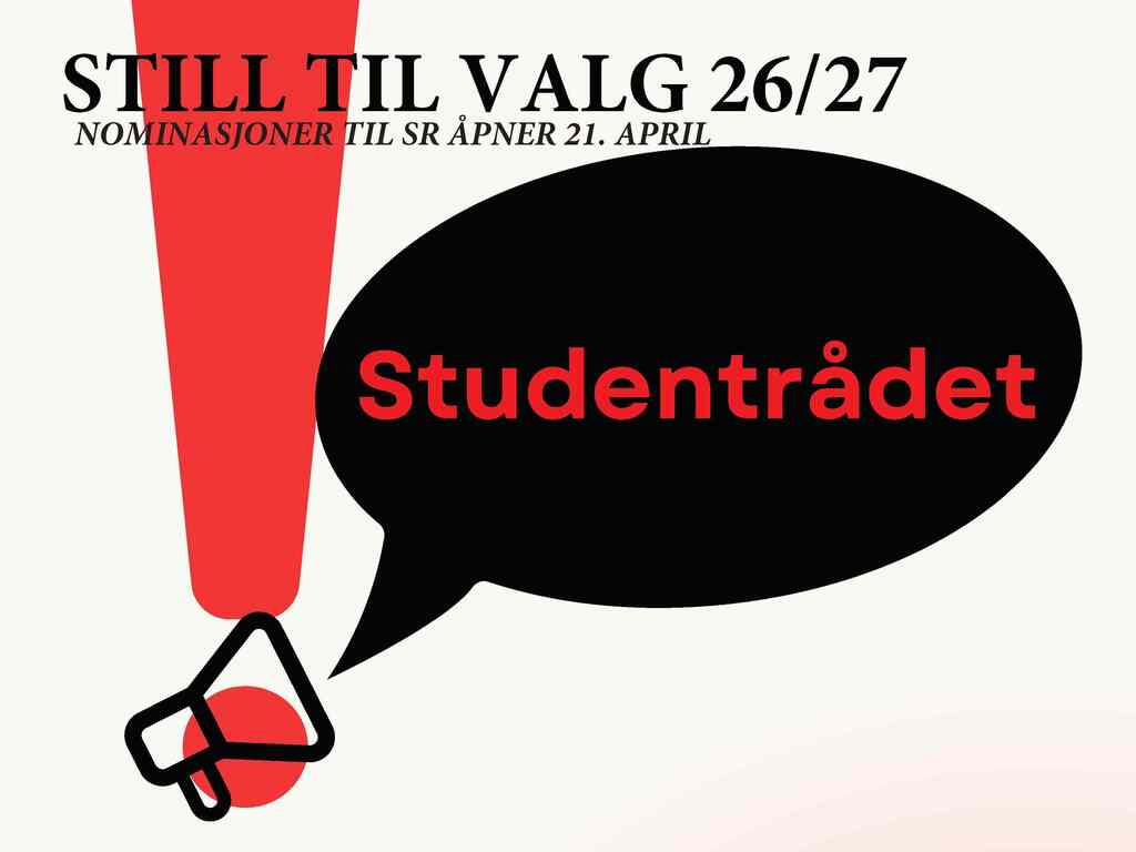 Election of the Student Council (SR) 2026/2027 - Oslo National Academy of the Arts